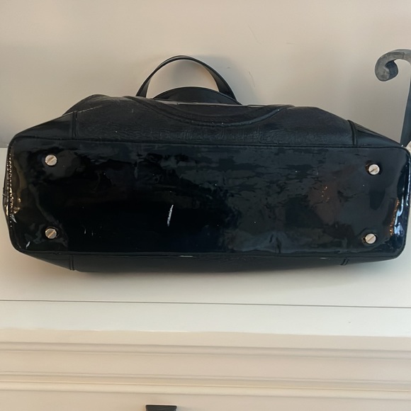 Tory Burch Black Patent tote - Picture 2 of 8